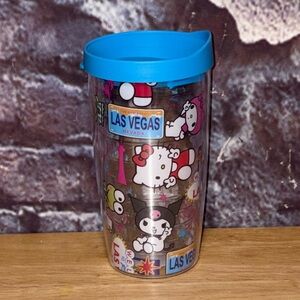 Sanrio Hello Kitty  Kuromi My Melody Keroppi Las Vegas Tumbler W/Lid 16 oz
